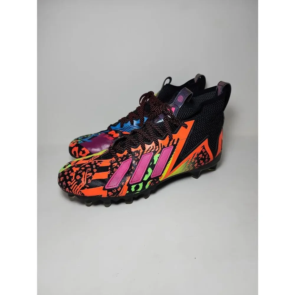 adidas Adizero Spark Mismatch Football Men’s 12 Graffiti Multicolor Cleat